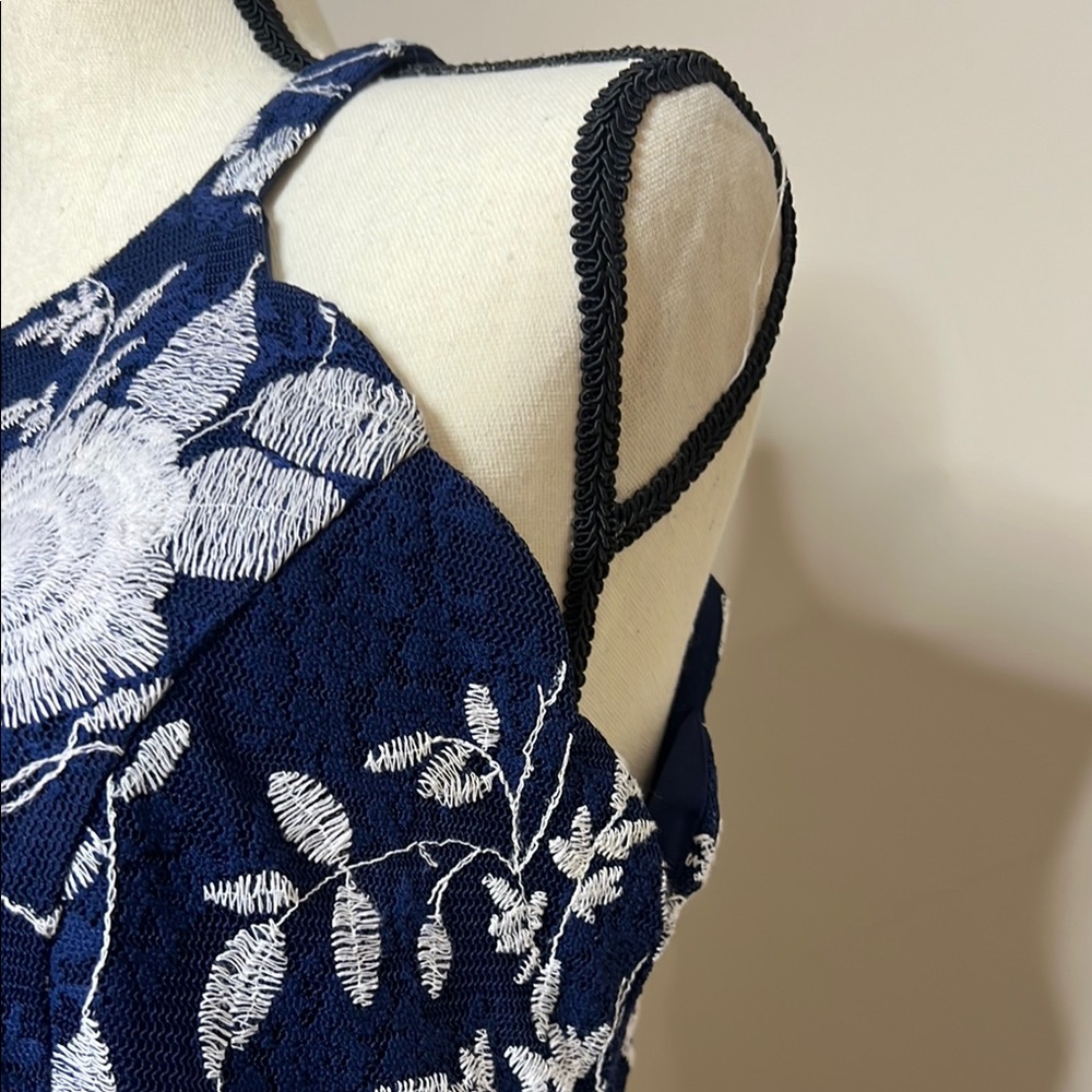 Altar'd State Navy and White Floral Dress - Picture 10 of 11